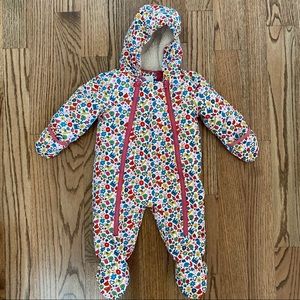 Euc Baby Boden Baby Girl Snowsuit 